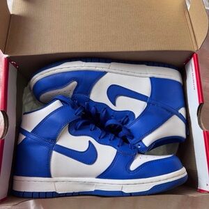 Nike dunk high royal blue in size 7Y